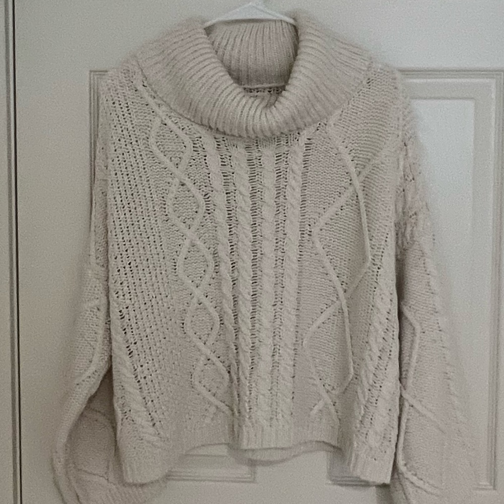 Cute chunky cowl neck sweater